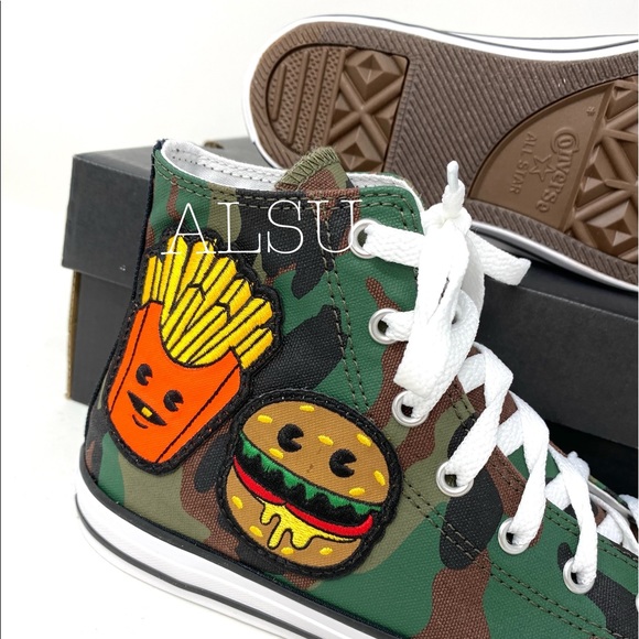 Converse Ctas High Top Canvas Chocolate Green K/W - Picture 3 of 8